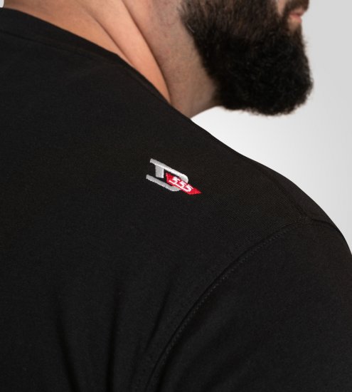 D555 Ginza Tokyo with Dragon Crew Neck T-shirt Black - T-paidat - Isot T-paidat 2XL – 14XL