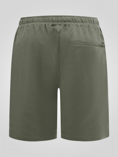 D555 Mitchell 1 Stretch-Shortsit Joustavalla Vyötäröllä Khaki - Collegehousut ja collegeshortsit - Miesten Isot collegehousut ja collegeshortsit