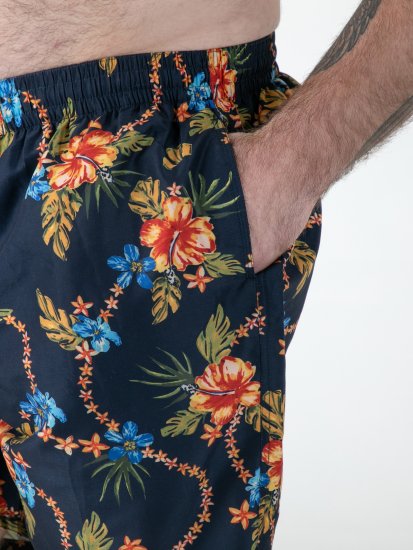 D555 Dawson AO Uimashortsit Havaijikuosilla Tummansininen - Alusvaatteet & uimavaatteet - Miesten Isot alusvaatteet 