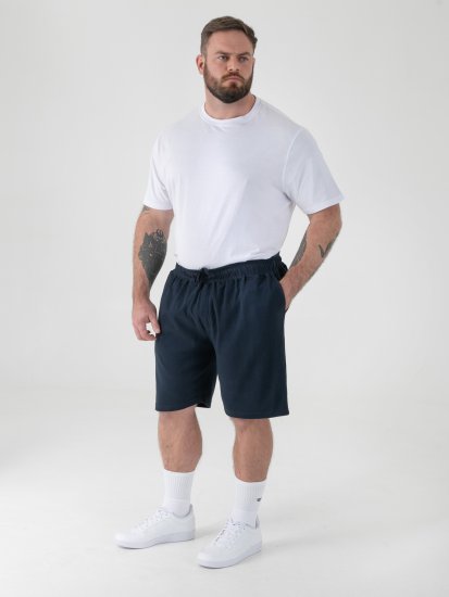 D555 Mitchell 2 Stretch-Shortsit Joustavalla Vyötäröllä Tummansininen - Collegehousut ja collegeshortsit - Miesten Isot collegehousut ja collegeshortsit