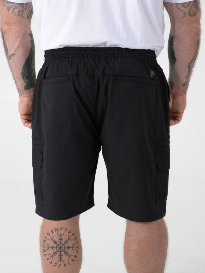 D555 Thomas Stretch-Shortsit Joustavalla Vyötäröllä Musta - Shortsit - Shortsit, isot koot – W40-W60