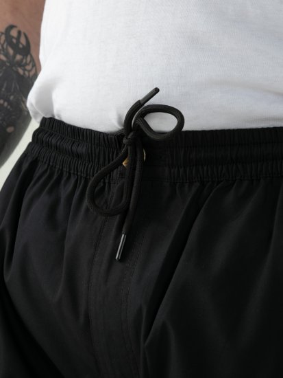 D555 Thomas Stretch-Shortsit Joustavalla Vyötäröllä Musta - Shortsit - Shortsit, isot koot – W40-W60