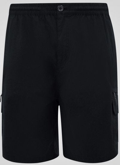 D555 Thomas Stretch-Shortsit Joustavalla Vyötäröllä Musta - Shortsit - Shortsit, isot koot – W40-W60