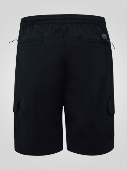 D555 Thomas Stretch-Shortsit Joustavalla Vyötäröllä Musta - Shortsit - Shortsit, isot koot – W40-W60