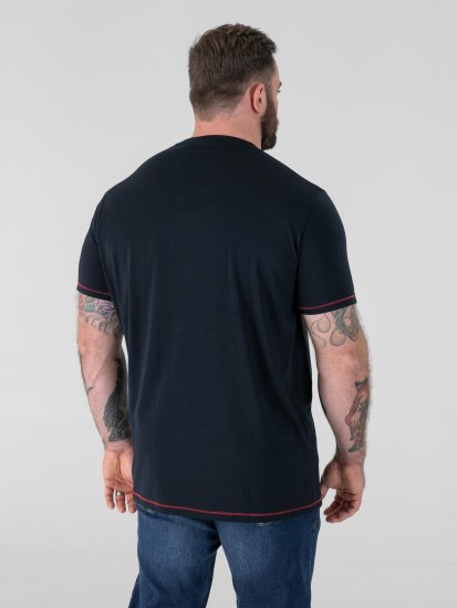 D555 Otto Official Pink Floyd 50th Anniversary T-paita Painatuksella Tummansininen - T-paidat - Isot T-paidat 2XL – 14XL