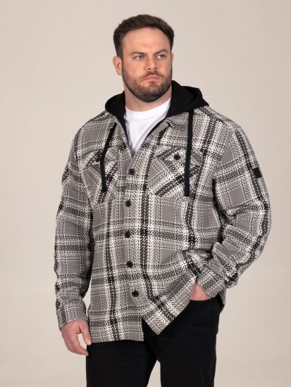 D555 Hayes Paitatakki Harmaa - Kauluspaidat - Miesten isot kauluspaidat 2XL – 8XL