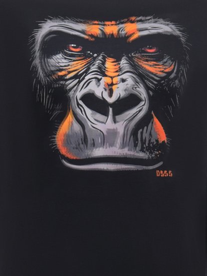 D555 Perkins Painettu T-paita Musta - T-paidat - Isot T-paidat 2XL – 14XL