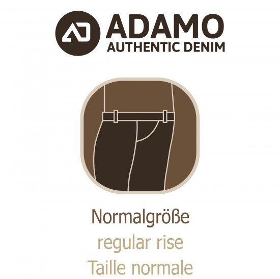 Adamo 5-Pocket Regular Rise Jeans Black - Farkut ja housut - Miesten isot farkut ja isot housut W40-W70