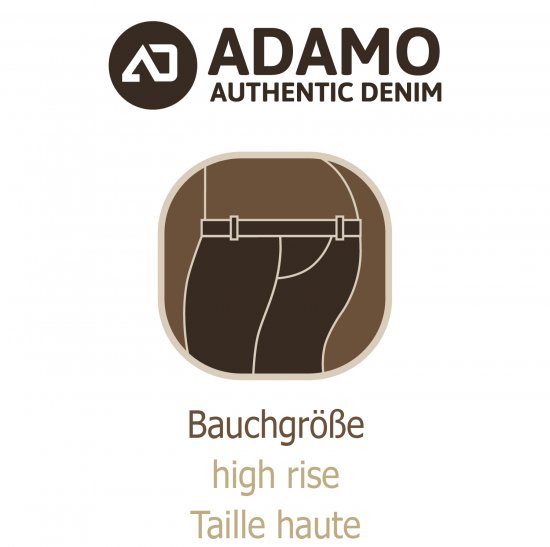 Adamo 5-Pocket High Rise Jeans Dark Navy - Farkut ja housut - Miesten isot farkut ja isot housut W40-W70