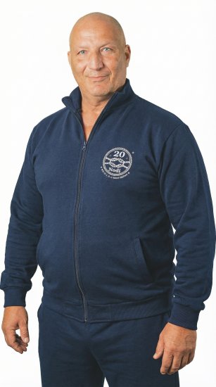 20 Nodi Grecale Gym Jacket Navy - Hupparit ja collegepaidat - Miesten hupparit ja collegepaidat isot koot