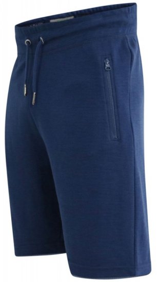 D555 Jackie Ribbed Jersey Shorts Navy - Collegehousut ja collegeshortsit - Miesten Isot collegehousut ja collegeshortsit