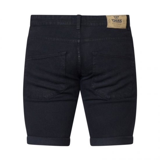 D555 Jude Stretch Denim Shorts Black - Shortsit - Shortsit, isot koot – W40-W60