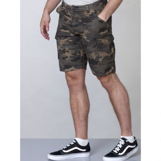 D555 Marty Camo Shorts Green - Shortsit - Shortsit, isot koot – W40-W60
