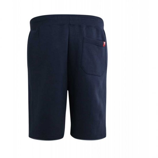 D555 Lindon Jersey Shorts Navy - Collegehousut ja collegeshortsit - Miesten Isot collegehousut ja collegeshortsit