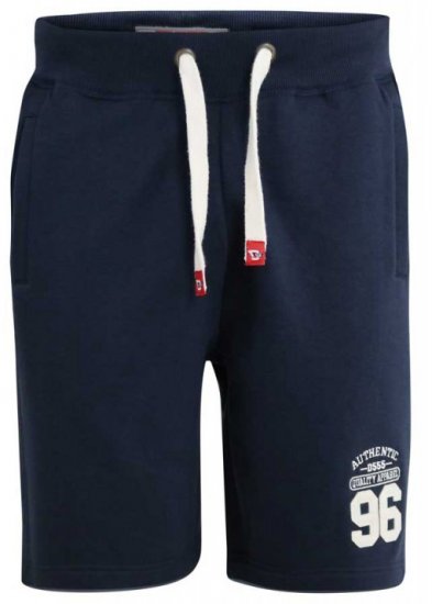 D555 Lindon Jersey Shorts Navy - Collegehousut ja collegeshortsit - Miesten Isot collegehousut ja collegeshortsit