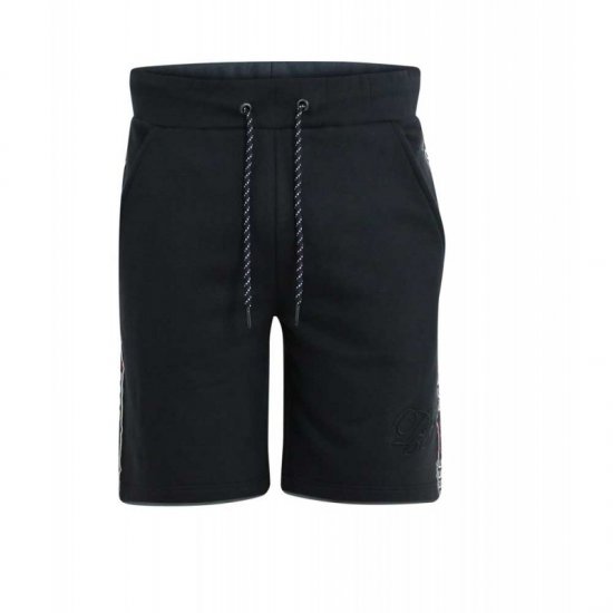 D555 Burlington Couture Jersey Shorts Black - Collegehousut ja collegeshortsit - Miesten Isot collegehousut ja collegeshortsit
