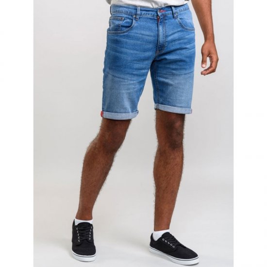 D555 Griffin Denim Shorts Stonewash - Shortsit - Shortsit, isot koot – W40-W60