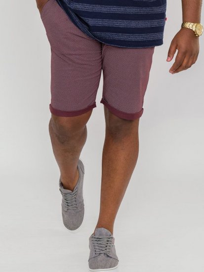 D555 Bandit Ao Micro Print Stretch Chino Shorts - Shortsit - Shortsit, isot koot – W40-W60