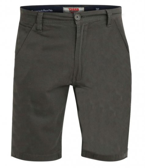 D555 Opala-2 Khaki Stretch Chino Shorts - Shortsit - Shortsit, isot koot – W40-W60