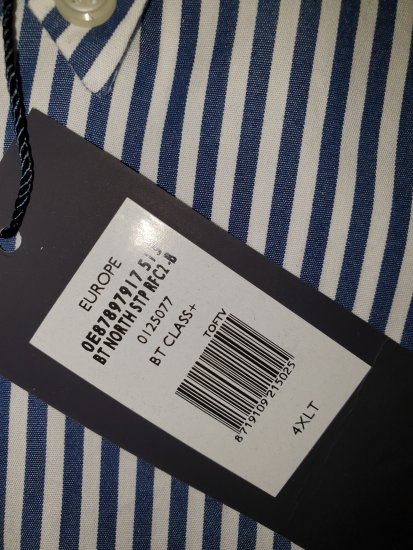 Tommy Hilfiger North Stripe Long Sleeve Shirt Blue/White - Motleyn huhtikuun hullu ale - 