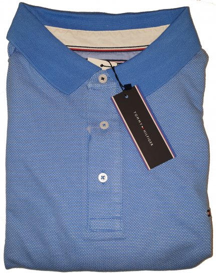 Tommy Hilfiger Jacquard Structure Polo Blue - Motleyn huhtikuun hullu ale - 