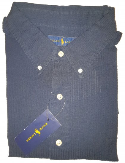 Polo Ralph Lauren TC7I Navy Short Sleeve Shirt - Motleyn huhtikuun hullu ale - 