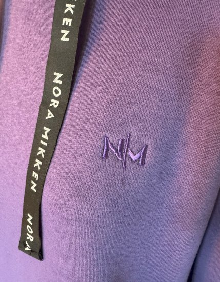 Nora Mikken KRISTINA Long Hoodie Purple - Hupparit ja collegepaidat - 