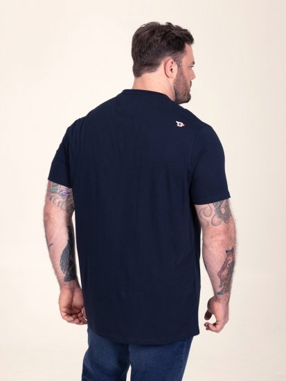 D555 Slater Painettu T-paita Tummansininen - T-paidat - Isot T-paidat 2XL – 14XL