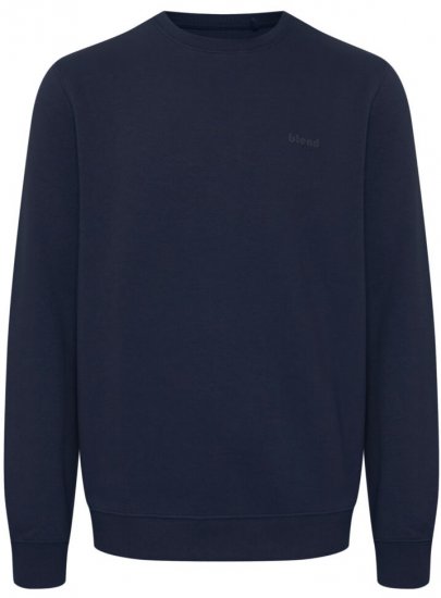 Blend Sweatshirt 2522 Dress Blues - Hupparit ja collegepaidat - Miesten hupparit ja collegepaidat isot koot