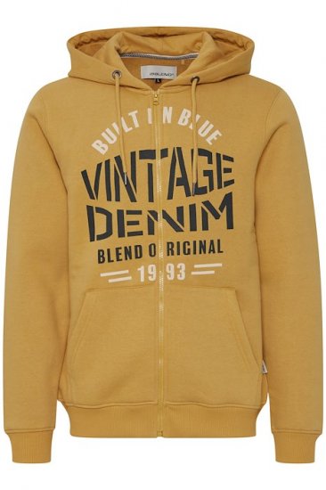 Blend Hoodie 4276 "Vintage Denim" Orange - Hupparit ja collegepaidat - Miesten hupparit ja collegepaidat isot koot