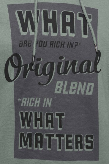 Blend Hoodie 4285 Duck Green - Hupparit ja collegepaidat - Miesten hupparit ja collegepaidat isot koot