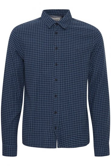 Blend Long Sleeve Shirt 4317 Dress Blues - Kauluspaidat - Miesten isot kauluspaidat 2XL – 8XL