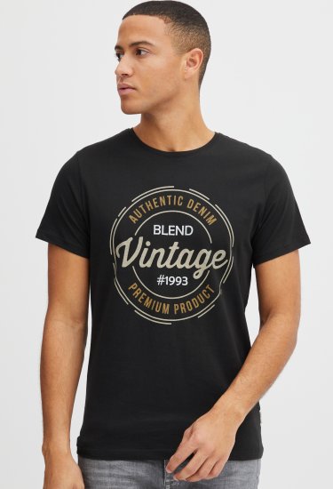 Blend 8411 T-Shirt Black - T-paidat - Isot T-paidat 2XL – 14XL