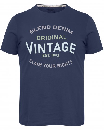 Blend 5018 T-Shirt Navy - T-paidat - Isot T-paidat 2XL – 14XL