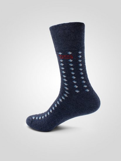 D555 Harold 3 Extra Wide Comfort Fit Socks 3-pack Navy/Denim - Alusvaatteet & uimavaatteet - Miesten Isot alusvaatteet 
