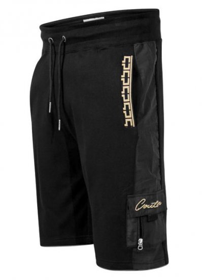 D555 Loki Couture Cargo Shorts Black - Collegehousut ja collegeshortsit - Miesten Isot collegehousut ja collegeshortsit