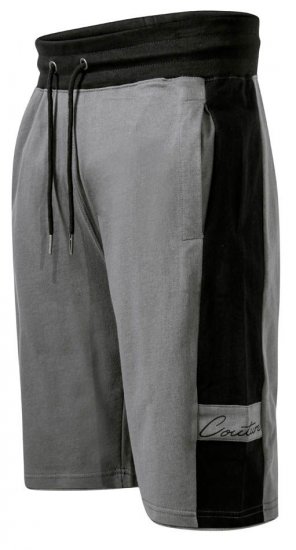 D555 Casper Couture Elasticated Waistband Shorts Grey - Collegehousut ja collegeshortsit - Miesten Isot collegehousut ja collegeshortsit
