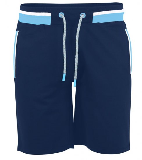 D555 DAGENHAM Jersey Shorts Navy - Collegehousut ja collegeshortsit - Miesten Isot collegehousut ja collegeshortsit