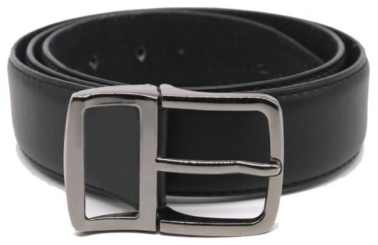 D555 Ashton Nahkavyö Musta, 3,5cm - Vyöt - Pitkät vyöt W40-W70/2XL-8XL