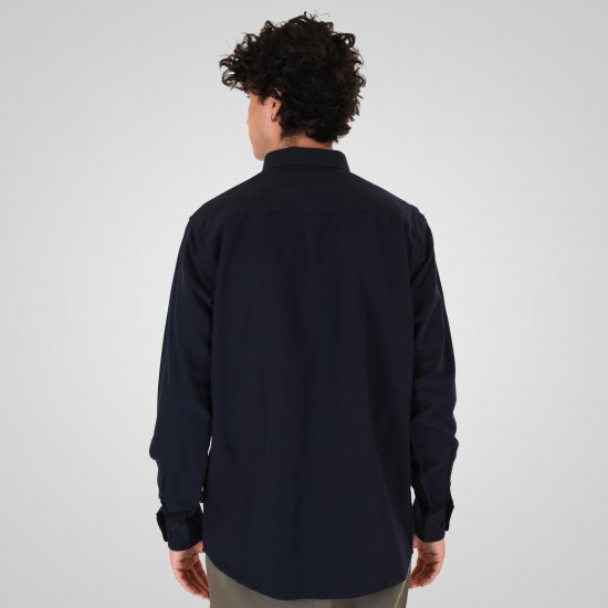 Double Outfitters GS-5225 Oxford-paita Tummansininen - Kauluspaidat - Miesten isot kauluspaidat 2XL – 8XL