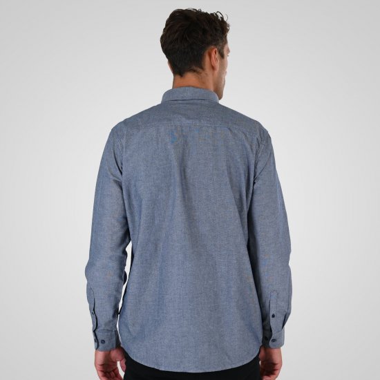 Double Outfitters GS-5225 Oxford-paita Vaaleansininen - Kauluspaidat - Miesten isot kauluspaidat 2XL – 8XL