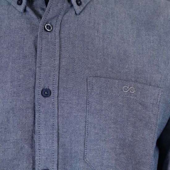 Double Outfitters GS-5225 Oxford-paita Vaaleansininen - Kauluspaidat - Miesten isot kauluspaidat 2XL – 8XL