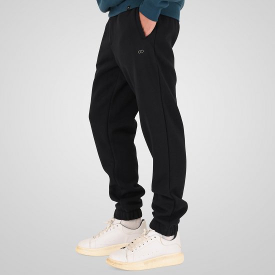 Double Outfitters MPAN-6055 Collegehousut Musta - Collegehousut ja collegeshortsit - Miesten Isot collegehousut ja collegeshortsit