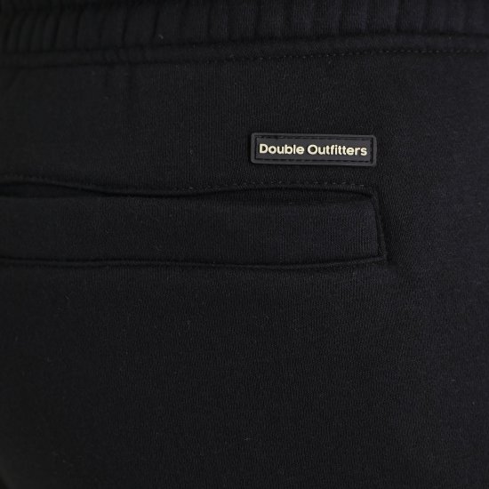 Double Outfitters MPAN-6056 Collegehousut Musta - Collegehousut ja collegeshortsit - Miesten Isot collegehousut ja collegeshortsit