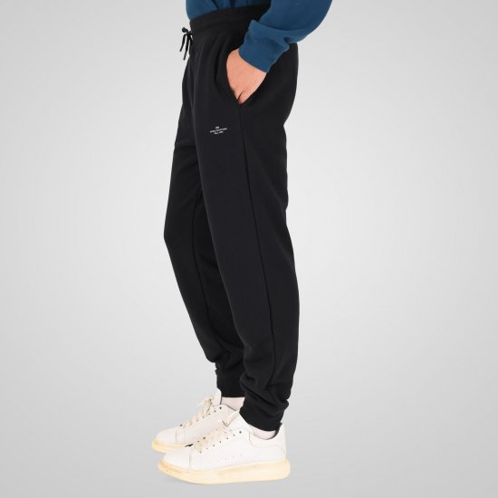 Double Outfitters MPAN-6057 Collegehousut Musta - Collegehousut ja collegeshortsit - Miesten Isot collegehousut ja collegeshortsit
