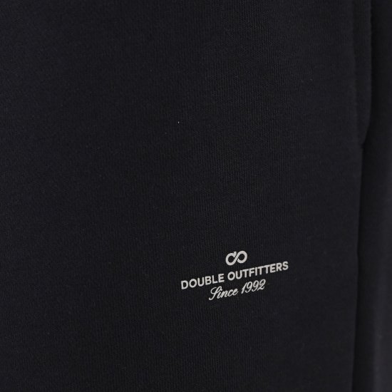 Double Outfitters MPAN-6057 Collegehousut Musta - Collegehousut ja collegeshortsit - Miesten Isot collegehousut ja collegeshortsit