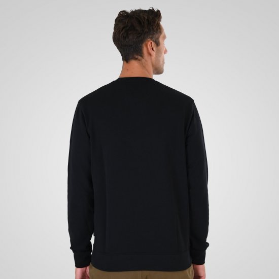 Double Outfitters MTOP-1141 Collegepaita Musta - Hupparit ja collegepaidat - Miesten hupparit ja collegepaidat isot koot