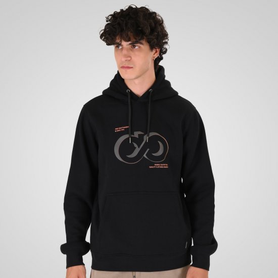 Double Outfitters MTOP-1146 Huppari Musta - Hupparit ja collegepaidat - Miesten hupparit ja collegepaidat isot koot