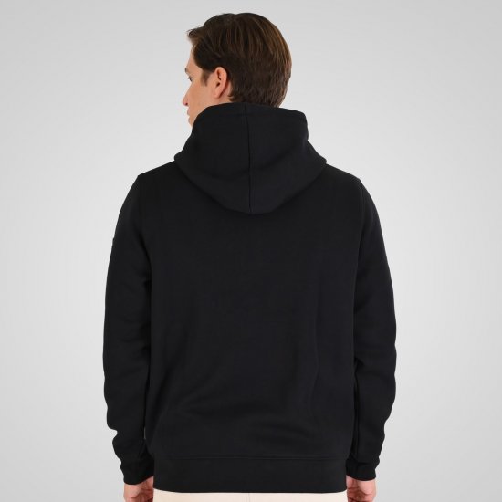 Double Outfitters MTOP-1160 Vetoketjullinen huppari Musta - Hupparit ja collegepaidat - Miesten hupparit ja collegepaidat isot koot