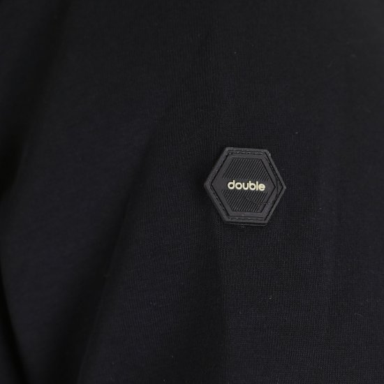 Double Outfitters MTOP-1160 Vetoketjullinen huppari Musta - Hupparit ja collegepaidat - Miesten hupparit ja collegepaidat isot koot